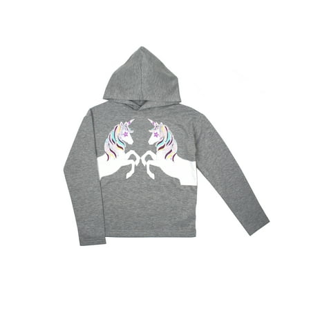 Glitter Unicorn Fleece Hoodie (Little Girls & Big Girls)