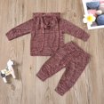 thumbnail image 4 of ibuvkizy Toddler Baby Girl Tank Top Sets Summer Baby Girl Outfits Clothes,Newborn Baby Long Sleeve Cute Ears Tops Hoodie Sweatershirt+Pants Set outfit,Gifts for Her, 4 of 9