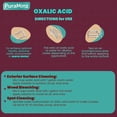 thumbnail image 6 of Oxalic Acid (10 lbs) 99.6% Pure - Multipurpose Cleaner and Stain Remover for Wood, Metal & Stone - Rust Removal - Wood Restorer - Deck Cleaner.  Durable Resealable Packaging, 6 of 7