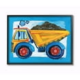 thumbnail image 2 of Stupell Yellow Dump Truck with Blue Border Wall Art 11x14, 2 of 4
