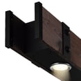 thumbnail image 5 of CWI Lighting Pago Drum Shade Farmhouse Metal LED Island Light in Black/Wood, 5 of 6