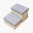 thumbnail image 4 of Dog Stairs, Steps Cat Ladder DIY Storage Box Wide Breathable Detachable Cover Puppy Stairs Indoor Ramp for Climbing up, Small Dogs, Home Bed 2 Ladder 40x35x20cm, 4 of 9