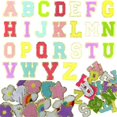 thumbnail image 2 of Letter Patches Self-Adhesive for Backpacks: 75PCS Stick on Varsity Letter Patches Cute Star Heart fo, 2 of 5