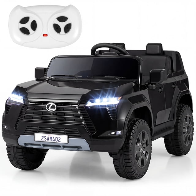 Costway Ride on Car for Kids, 24V 4WD Licensed LEXUS GX550 Electric Vehicle with Remote Black