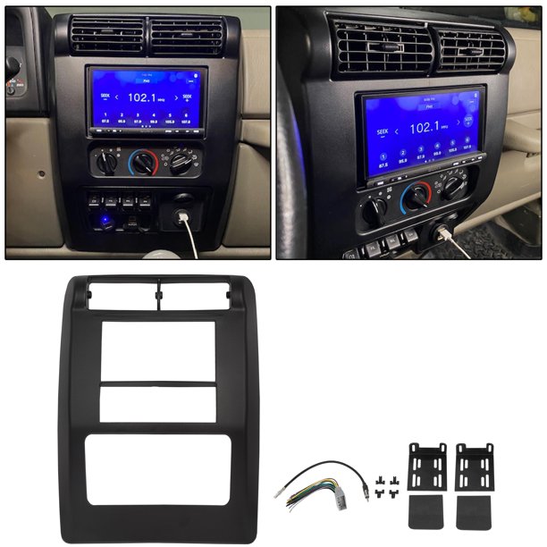 Kojem Double Din Radio Dash Bezel Stereo Car Install Dash Kit with