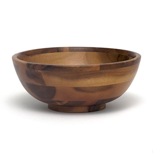 Single Bowl Large 12 Diameter x 7 Height & International Acacia Straight-Side Serving Bowl for Fruits or Salads Large 10 Diameter x 5 Height Lipper International Acacia Wave Serving Bowl 