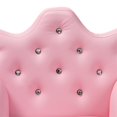thumbnail image 3 of Baxton Studio Ava Rose Faux Cuir 2-PC Kids Fauteuil et Repose-Pieds, 3 of 9