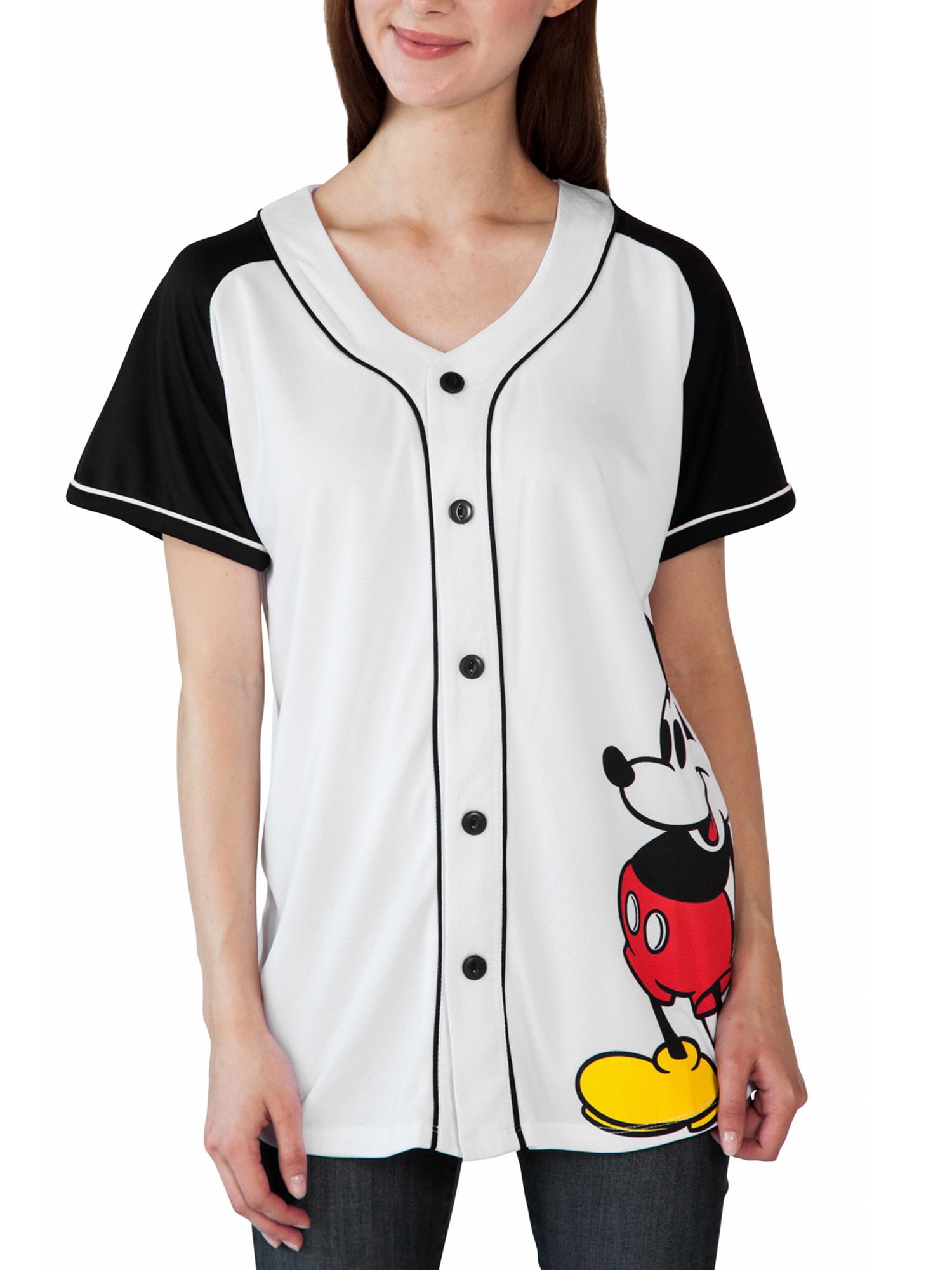 mens mickey mouse baseball jersey
