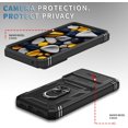 thumbnail image 2 of KOMI Case for Pixel 8, Slide Lens Protective Case Shockproof Impact Resistant with Kickstand Cover Case for Google Pixel 8 Black, 2 of 5
