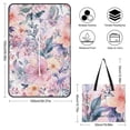 thumbnail image 2 of Pastel Floral Watercolor Seamless Pattern Outdoor Picnic Blanket, Foldable Waterproof Beach Mat, Portable Beach Blanket for Beach Camping, Hiking, Family Concerts, 2 of 8
