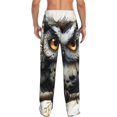 thumbnail image 7 of Salouo Whimsical Owl On Branch Print Pajama Pants for Men, Lounge Pants Elastic Waistband Casual Men's sleepwear Loungewear Sleep Pajama Pant -Medium, 7 of 7