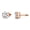 Rose Gold, variant on Lab Grown Diamond Stud Earrings 1 Carat– IGI Certified Round Cut, FG-VS Quality, 10K Rose Gold Stud Earrings for Women