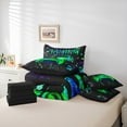 thumbnail image 6 of Castle Fairy Video Game Bedding Comforter Set,Abstract Ombre Gamer Full Bedding Set, 6 of 8
