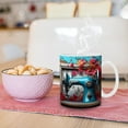 thumbnail image 4 of Taza de Máquina de Coser Floral, Divertida Taza de Café, Regalo para Amantes de La Costura, Taza Decorativa para El Hogar, La Oficina, La Cocina, Apta para Microondas y Lavavajillas, Cerámic, 4 of 5