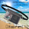 thumbnail image 6 of FacoFaco 2-Pack Waterproof PVC Pouch with Adjustable Waist Strap, Black Clear, 6 of 9