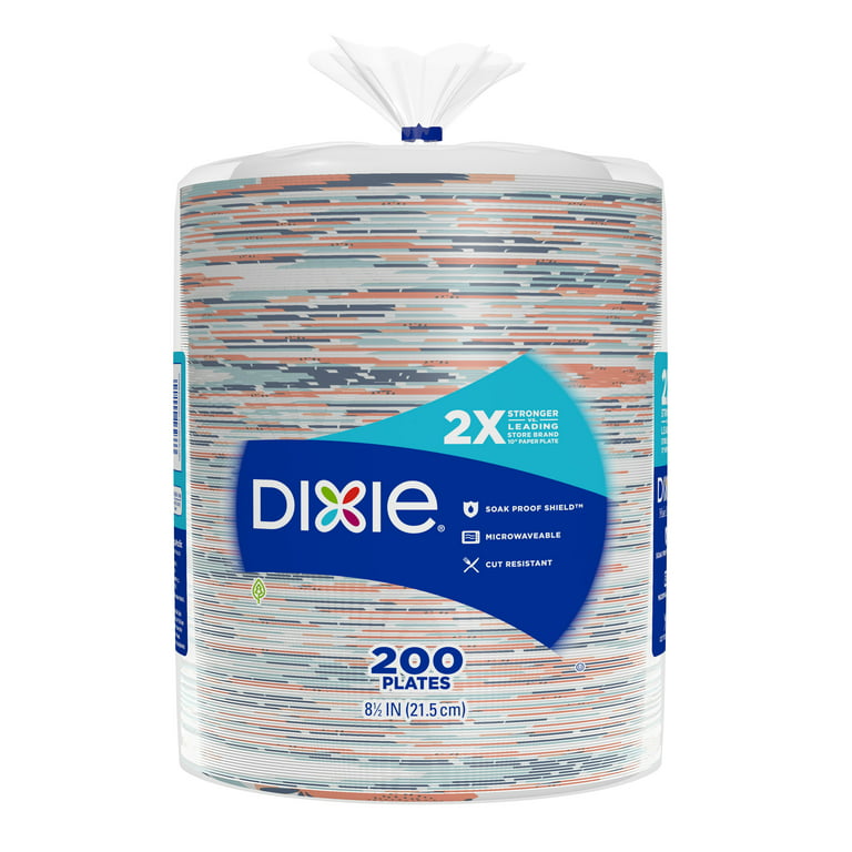 Dixie Disposable Paper Plates, 8.5 in 90 ct 2pk 180 paper plates total