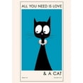 thumbnail image 2 of Ayse 24x32 White Modern Wood Framed Museum Art Print Titled - All You Need Is Love, 2 of 4