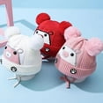 thumbnail image 6 of Godderr Newborn Baby Knitted Hats Unisex Winter Beanie Warm Earflap Winter Hat Infant 2-24M Baby Cute Warm Windproof Cap, 6 of 8