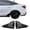 Painted Gloss Black, variant on Ikon Motorsports Side Window Louver Compatible With 2022-2026 Honda Civic 11th Gen 4-Door Sedan Matte Black ABS Plastic Side Vent Window Scoop Louver Cover Trim Pair