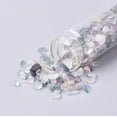 thumbnail image 2 of Glass Wishing Bottle For Pendant Decoration with Fluorite Chip Beads Inside and Cork Stopper 22x71mm Fluorite, 2 of 3