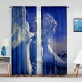 thumbnail image 4 of Antarctic Iceberg Nature Landscape Sheer Curtain for Living Room Bedroom Voile Drape Kitchen Window Tulle Curtains Home r, 4 of 7