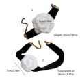 thumbnail image 3 of Oasiva Camellia Choker Necklace Bracelet Vintage Velvet Choker Bracelet Fashion Jewelry, 3 of 19