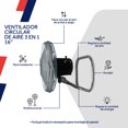 thumbnail image 4 of Tech Tools, Ventilador de Aire de 16" (3 posiciones, 1 ventilador) de 3 Velocidades, Rotación de 90 grados CNX TECH TOOLS Ventilador TECH TOOLS, 4 of 7
