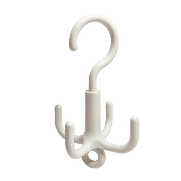 Multifunctional Swivel Hook Punch-free 4-claw Swivel Hook Silver/white Four-claw Rotating Hook Punch-free Bag Tie Scarf Scarf Co