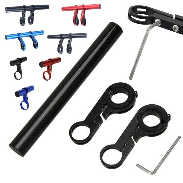 Bike Handlebar Extender Handle Bar Extended Bracket handlebar extended Extension Alloy Holder Mount, Red, 10cm, Extended Bracket
