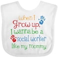 thumbnail image 3 of Inktastic Social Worker Like Mommy Boys or Girls Baby Bib, 3 of 4