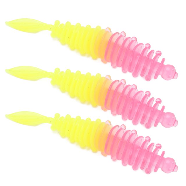 Señuelo De Pesca, Cebos Blandos De Alta Eficiencia, Respetuosos Con El Medio Ambiente, 10 Piezas Con Textura Clara Para Agua Dulce Y Salada