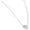 White, variant on Unique Moments 925 Sterling Silver Adjustable 16 Inch 1/8ctw Lab Grown Diamond Necklace for Women/Men