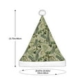 thumbnail image 3 of Balery Tropical Plants Green Pattern Santa Hat Christmas Hat Funny Christmas Hat Christmas Knitted Beanie Hat For Men Women Adult, 3 of 6