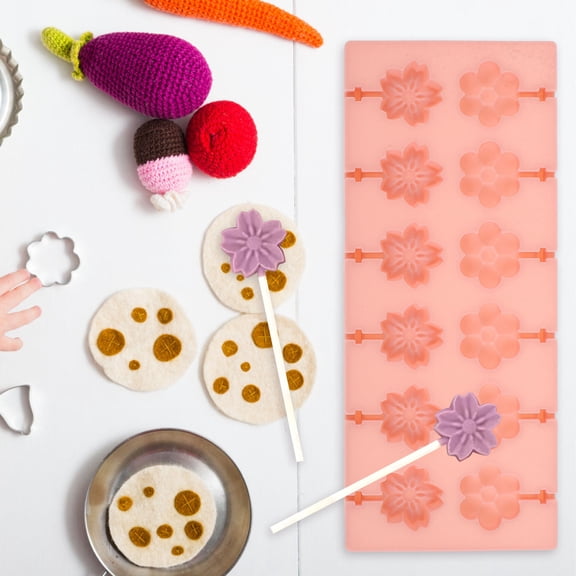 NIAIZEK Silicone Lollipop Molds Non Stick Flexible 1 Set