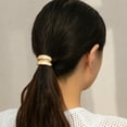 thumbnail image 2 of Stretch Hair Band, Metal Hair Tie, Ponytail Hair Cuff, Concave Elastic Headband, Elastic Hair Band, Outdoor Sports Headbands, Women Hair Accessories Gift, 2 of 4