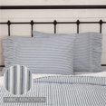 thumbnail image 5 of VHC Brands Sawyer Mill Ticking Striped Cotton Farmhouse Standard Bedding Accessory, Pillowcase Set 21x30, Blue Denim, 5 of 6