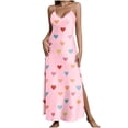 thumbnail image 2 of Censtreet Womens Sleeveless Nightgown Summer Full Slip Nightshirt Print Nightwear Full Length Loungewear Soft Nightdress, 2 of 8