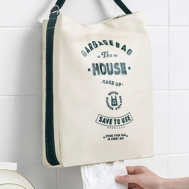 Plastic Bag Holder, Grocery Bag Dispenser Waterproof Hanging Storage Bag  for Kitchen Travelling Supplies 