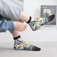 thumbnail image 7 of Saiise Bluey Funny Socks Men Women Adults Novelty Graphic Crew Tube Socks Crazy Design Casual Dress Socks for Sports,Running,Travel, 7 of 7