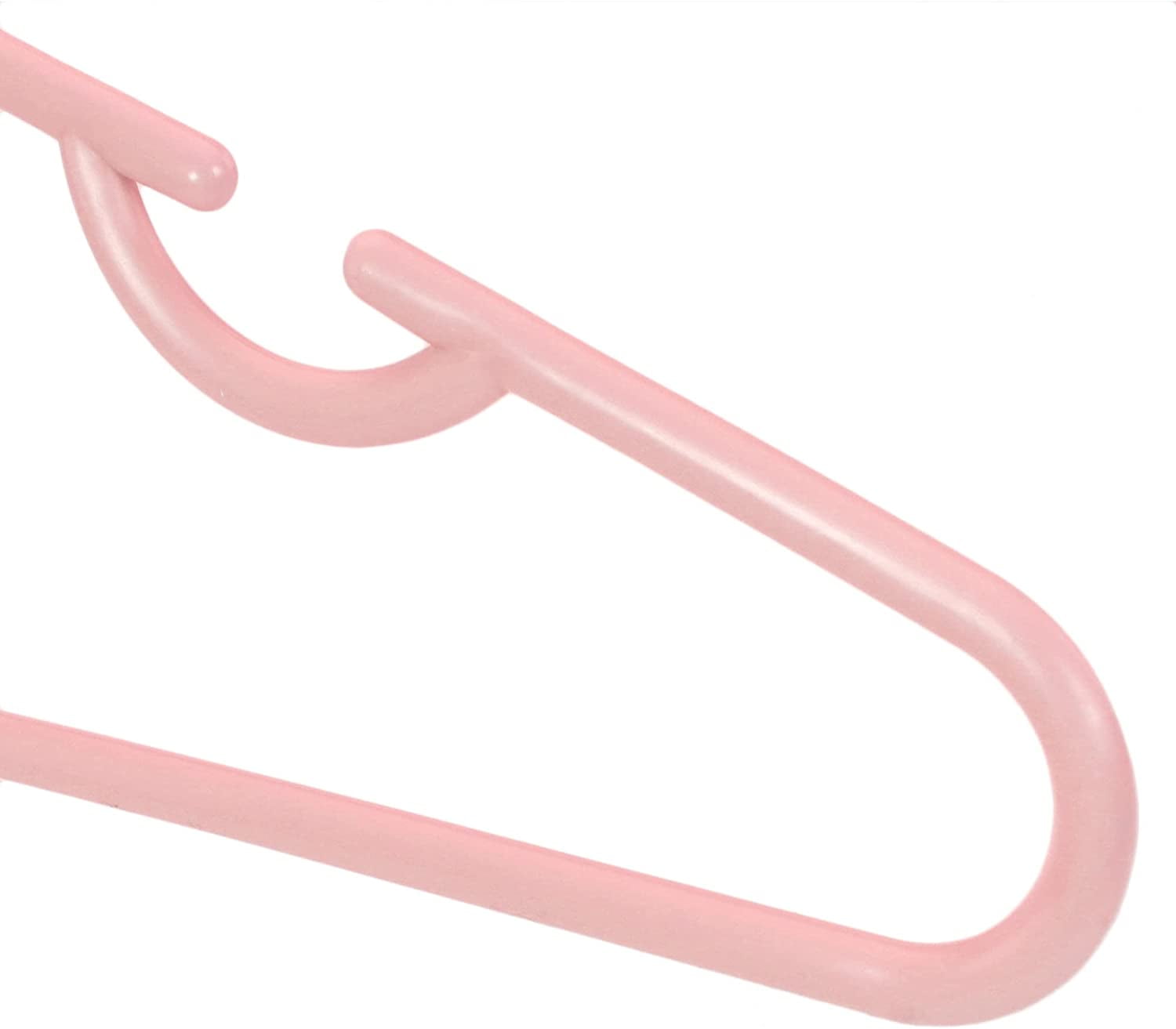 Kid's Hangers for Baby Nursery and Children's Closet Clothes Storage (20 Pack, Pink)