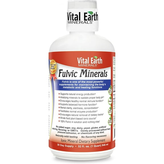 Vital Earth Minerals Fulvic Minerals 32 fl oz 946 ml