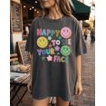 thumbnail image 4 of Happy to See Your Face Teacher Comfort Colors T-Shirt Colorful Doodle Stars Hand Drawn Design, 4 of 5