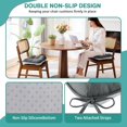 thumbnail image 2 of Chair Cushions for Dining Chairs Set of 4,3.5" Thick Kitchen Table Chair Pads with Ties,Non Slip Backing and Covers, Seat Cushion for Dining Room,Bar,Patio Chairs,16"X16"X3.5",Dark Grey, 2 of 18