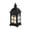 Black, variant on 20"&15" H Decorative Candle Lantern Set of 2 Outdoor Lantern with Tempered Glass Metal Candle Holder