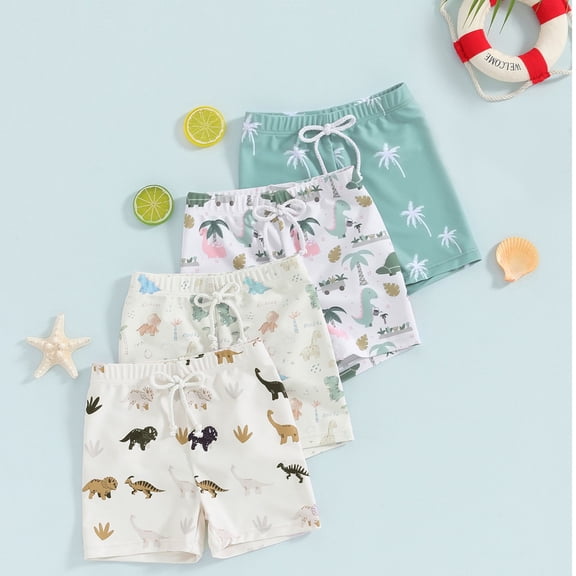 SHenli Boys Swimming Trunks Size 5 3d Funny Print Swimming Short Drawstring Stretch Baby Boy Swimsuit Boys Swim Shorts Little Boys Bathing Suit Beach Vacation Swimsuit