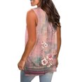 thumbnail image 5 of Women Tank Tennis Tops for Women Casual Loose V Neck T Shirt Summer Fashion Camisole Tennis Top Comfortable Everyday Wear Pink XXL, 5 of 6