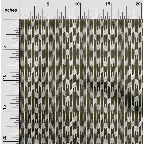 oneOone Viscose Chiffon Fabric Chevron Kasuri Print Fabric By Yard 42 Inch Wide