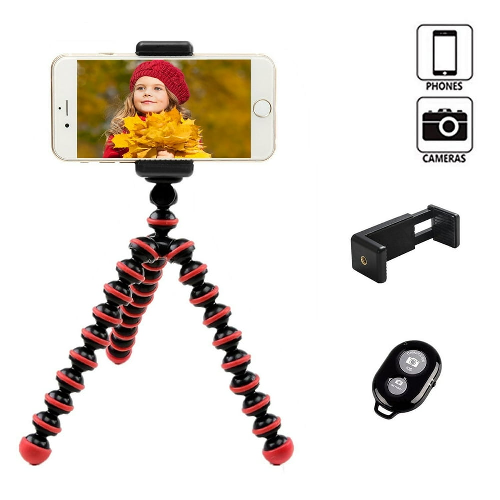 Phone Tripod, Flexible Octopus Cell Phone Tripod Stand for iPhone