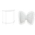 thumbnail image 1 of Mesita de noche de acrílico,Mesa auxiliar de acrílico transparente Mesa auxiliar transparente en capas,Cojín con lazo bonito,Almohada con forma de lazo,bonito cojín decorativo con, 1 of 8