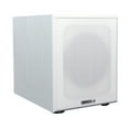 thumbnail image 2 of Rockville Rock Shaker 8" Inch White 400w Powered Home Theater Subwoofer Sub, 2 of 9